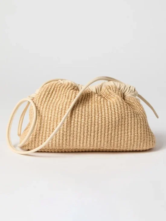 Mansur Gavriel Beige Mini Cloud Clutch - Picture 1 of 5